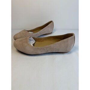 Naturalizer Flats Women's Size 7.5W Tan Suede Round Toe Comfort Casual Shoes